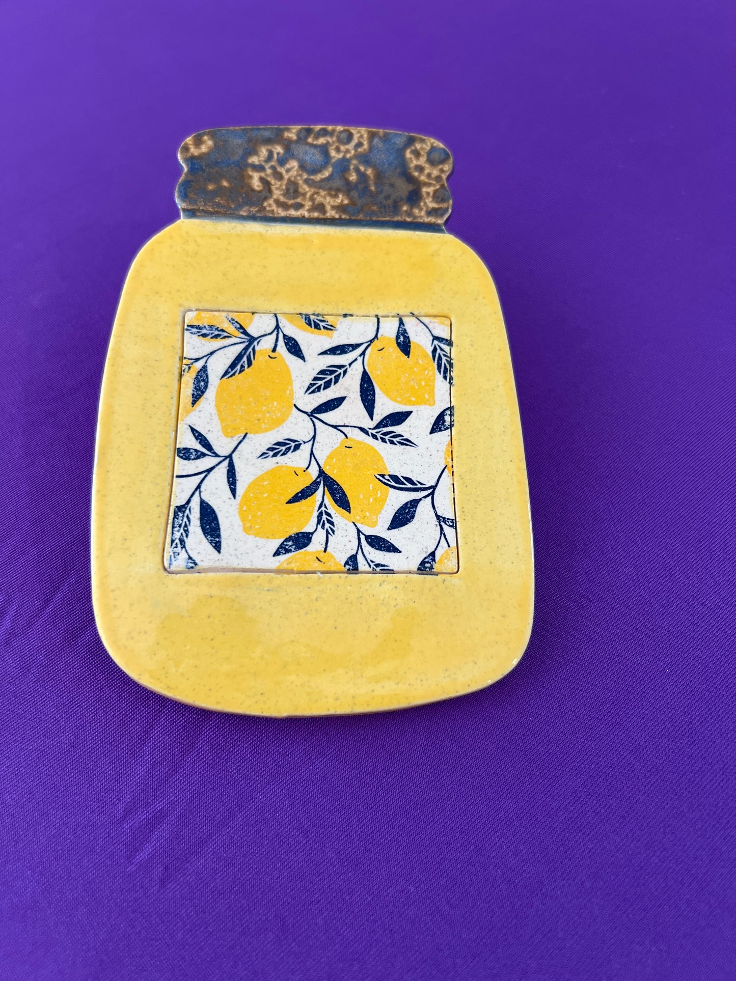 Lemon Jam Jar Spoon Rest