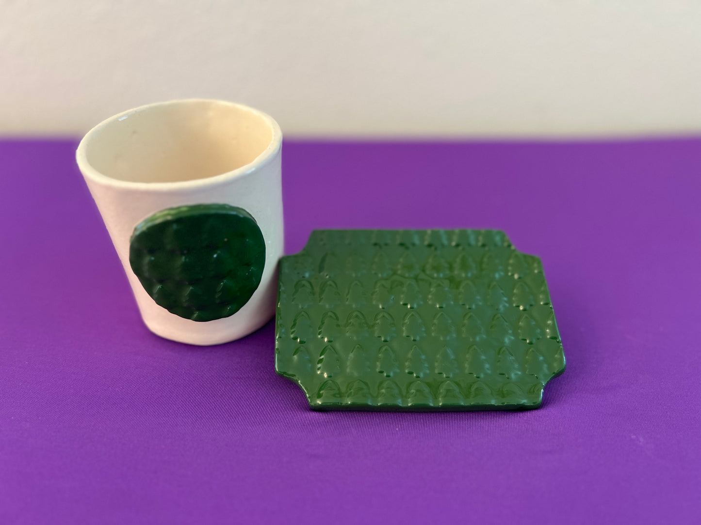 Emerald Isle Tree Tumbler and Soapdish Set