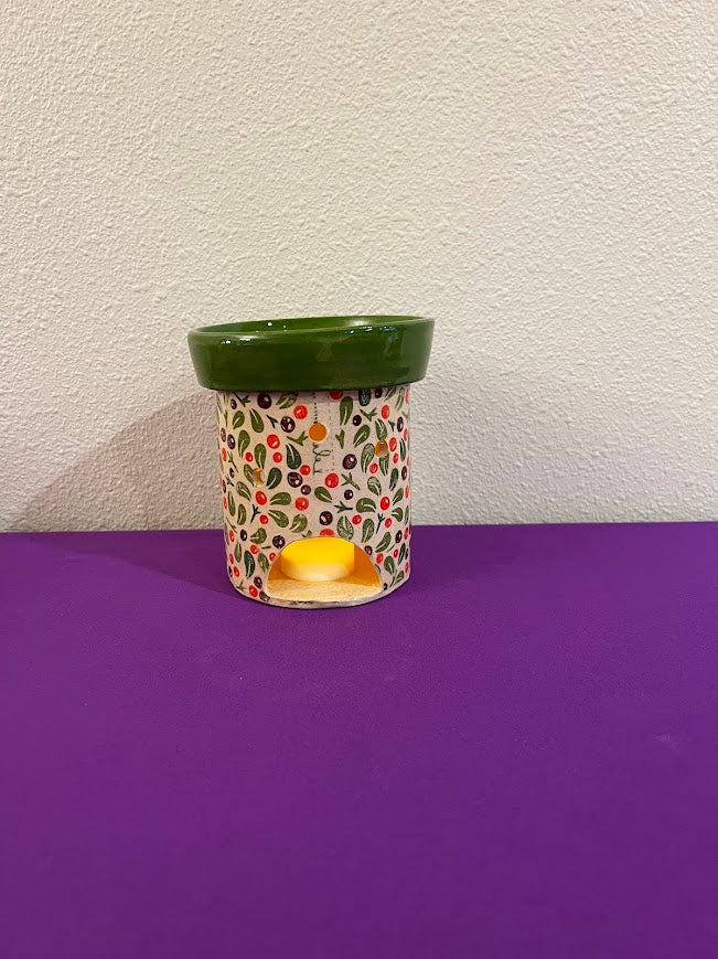 Ceramic Winter Berries Wax Warmer