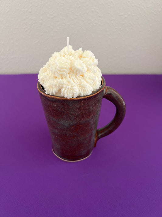 Peppermint Mocha Latte Mug Candle