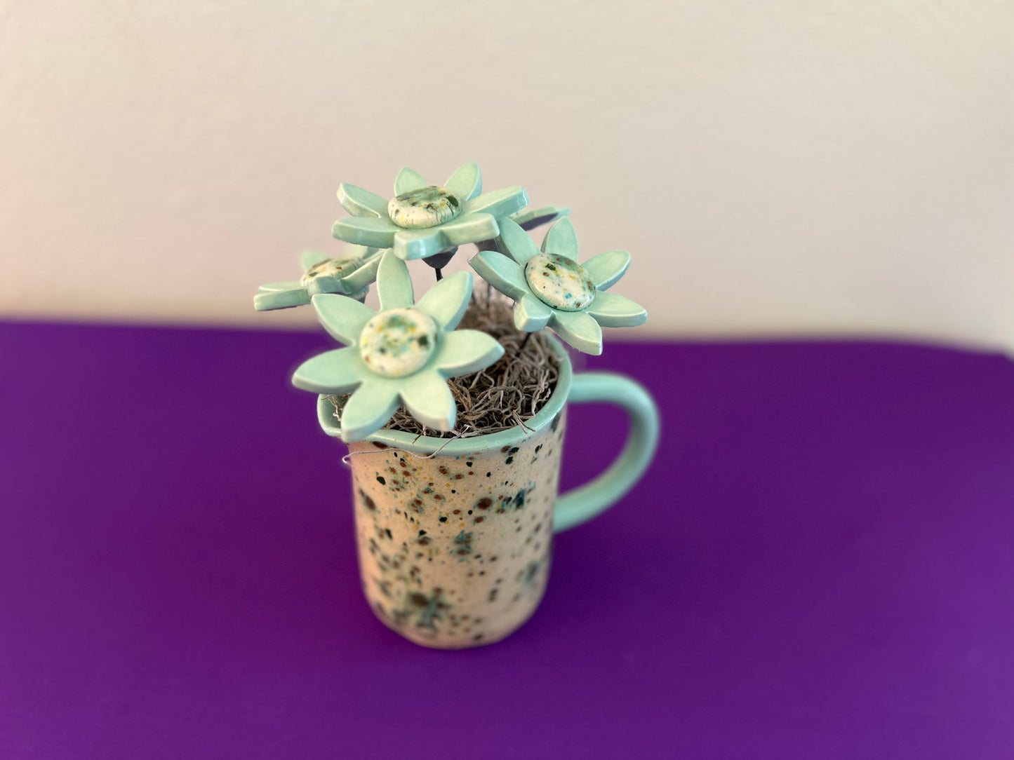 Herb Garden Pitcher with Flowers