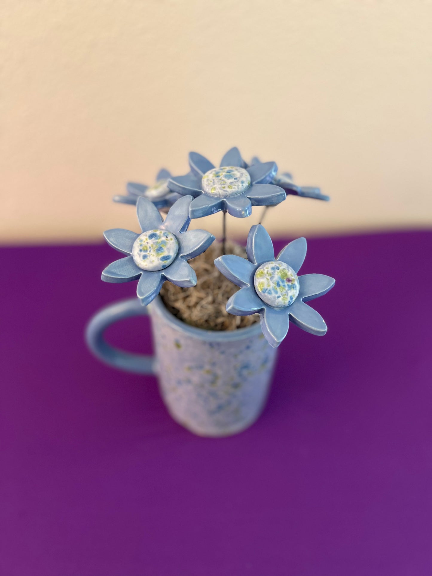 Gogh Iris Pitcher with Flowers