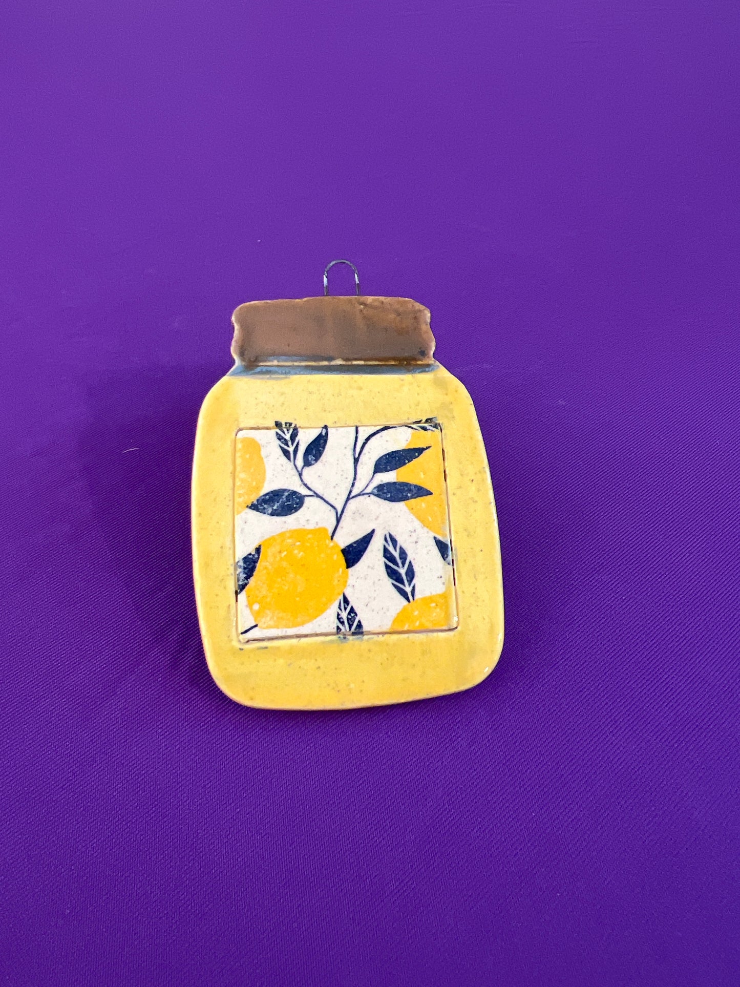 Lemon Jam Jar Ornament