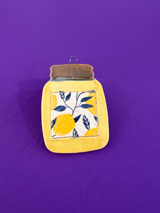 Lemon Jam Jar Ornament