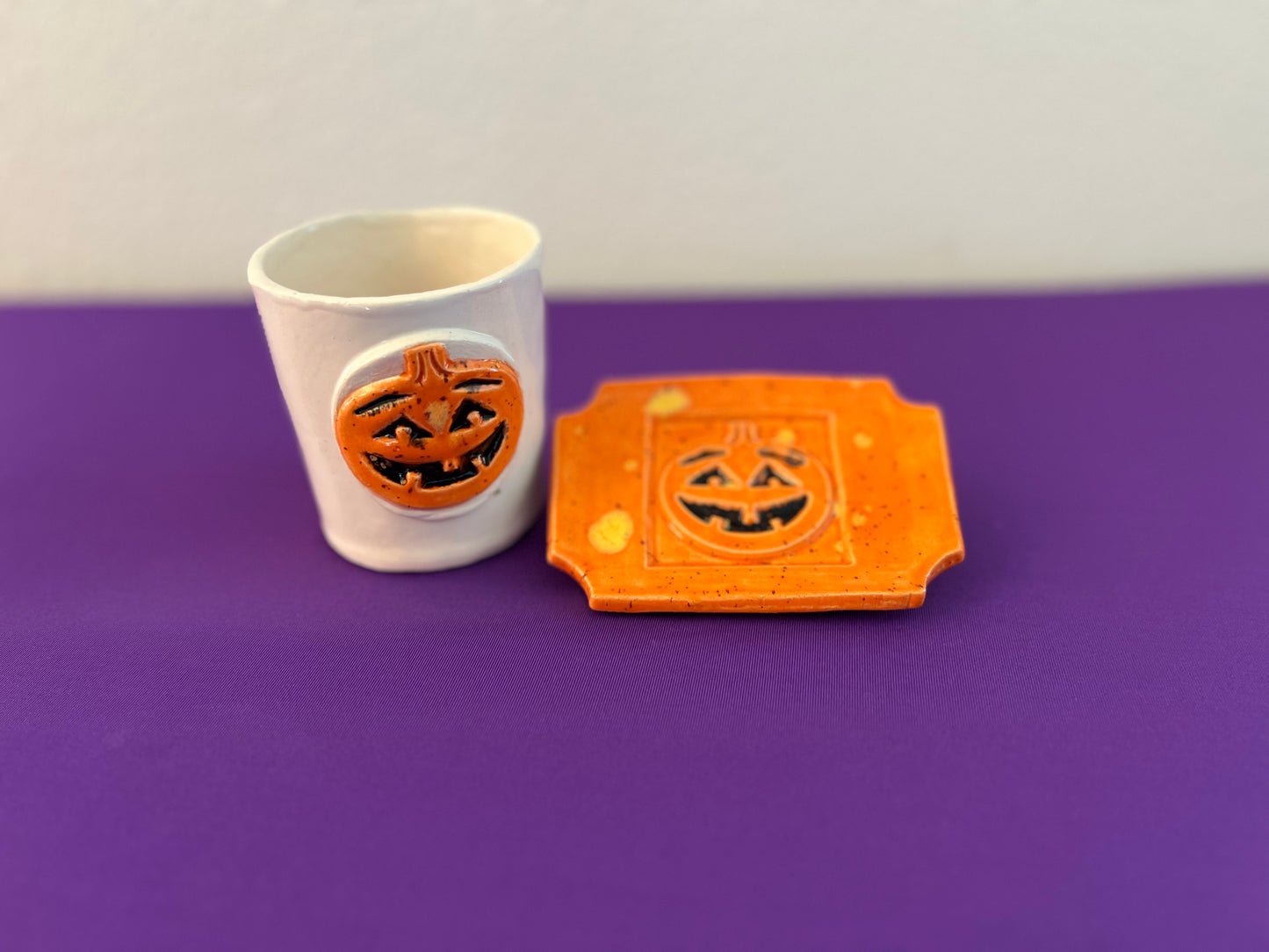 Wildfire Jack-O-Lantern Tumbler and Soapdish Set