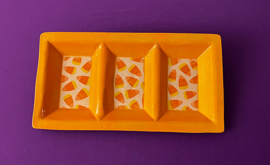 Triple Candy Corn Tray