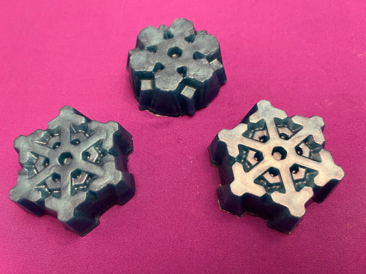 Snowflake Shaped Candy Cane Scented Soap