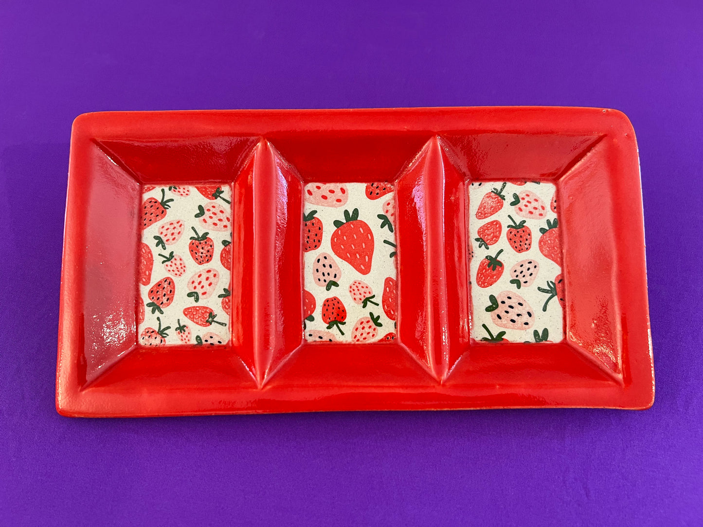 Triple Strawberry Tray