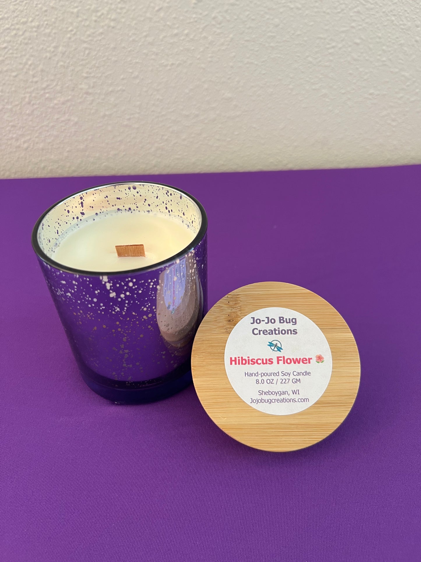 Hibiscus Flower 8oz Candle