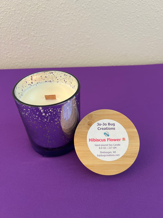 Hibiscus Flower 8oz Candle