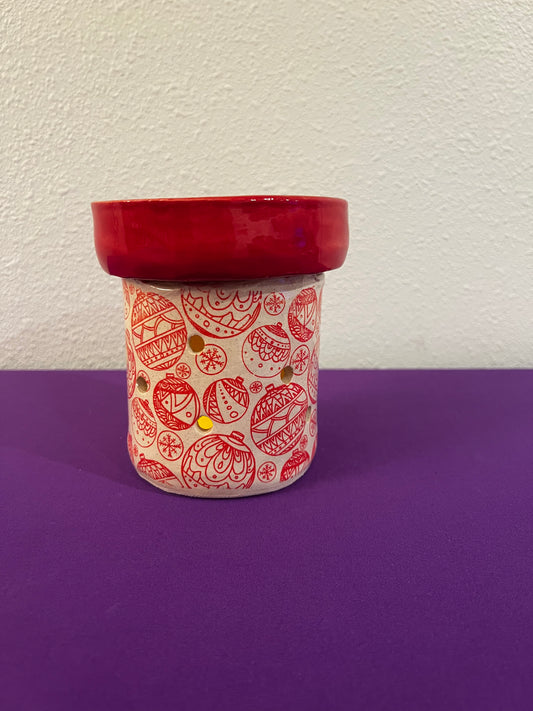 Red Ornaments Wax Warmer