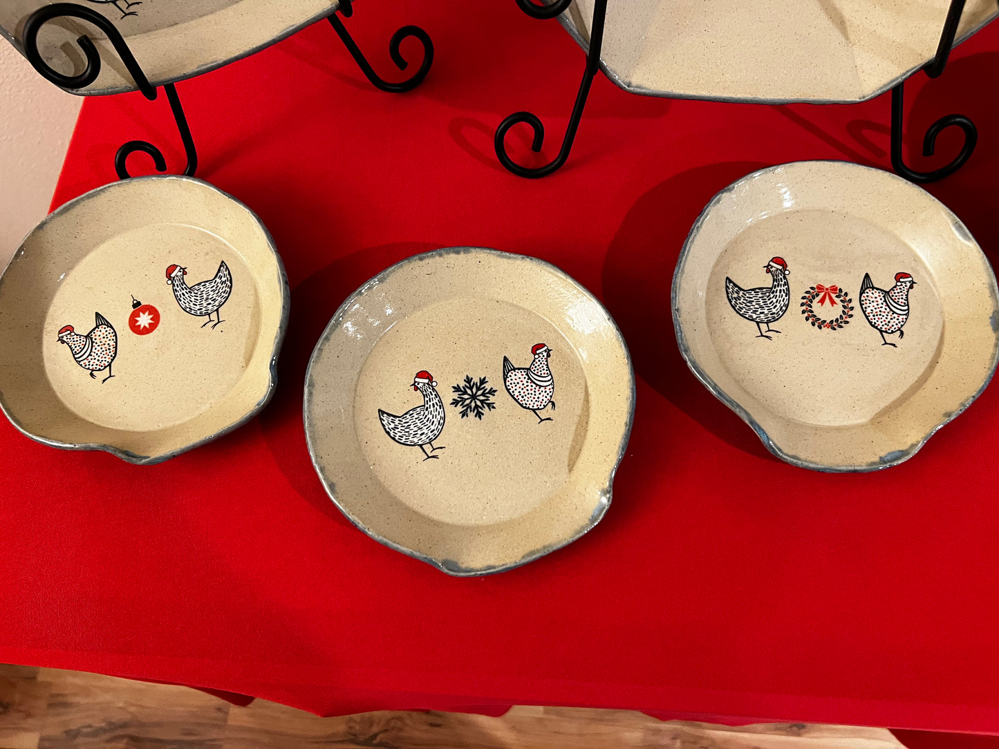 Christmas Chicken Spoon Rest